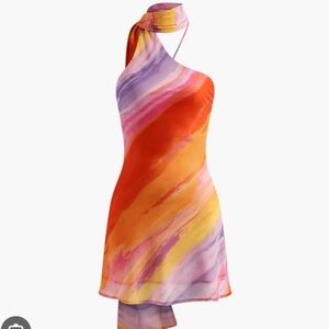 Commense Colorful Mini Dress